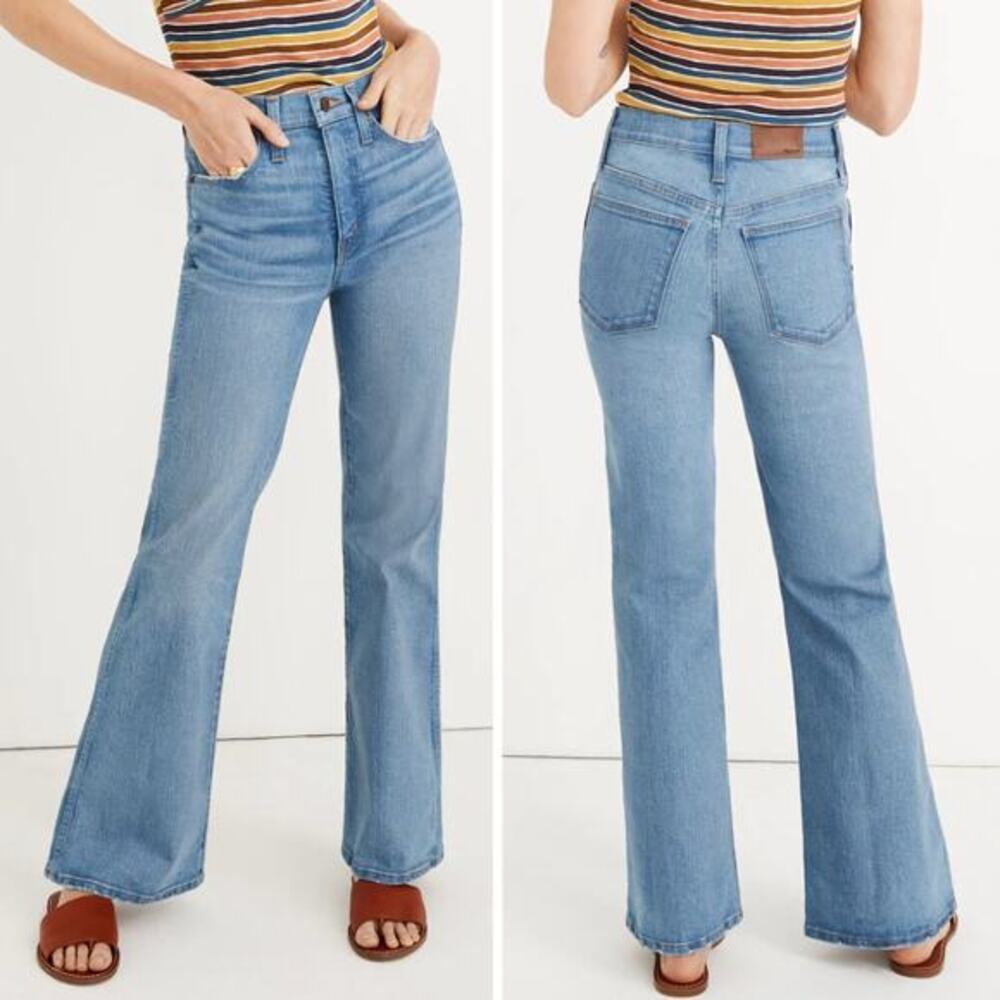 New! Madewell Retro Flare Jeans in Norwich Wash‎ , size 27